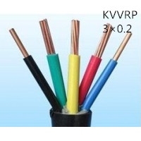 供应上海志惠KVVRP 3*0.2 多芯黑色屏蔽线 足方足米 保质保量