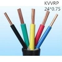 供应上海志惠KVVRP 24*0.75 多芯黑色屏蔽线 足方足米 保质保量