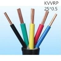 供应上海志惠KVVRP 25*0.5 多芯黑色屏蔽线 足方足米 保质保量
