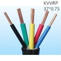 供应上海志惠KVVRP 37*0.75 多芯黑色屏蔽线 足方足米 保质保量