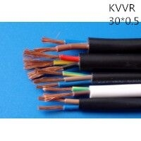 供应上海志惠KVVR 30*0.5 多芯黑色护套线 足方足米 保质保量