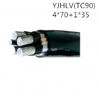 供应翼航YJHLV（TC90） 4*70+1*35 铝合金绝缘电力电缆 足方足米...