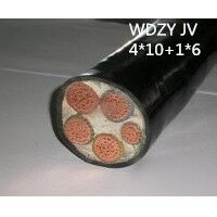 供应翼航WDZYJV 4*10+1*6 铜芯低烟无卤优质电力电缆 足方足米