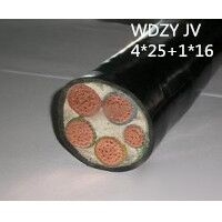 供应翼航WDZYJV 4*25+1*16 铜芯低烟无卤优质电力电缆 足方足米