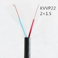 供应翼航KVVP22 2*1.5 铜芯钢带铠装屏蔽控制电缆 足方足米 保质保量