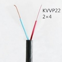 供应翼航KVVP22 2*4 铜芯钢带铠装编织屏蔽控制电缆 足方足米 保质保量