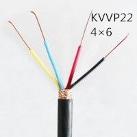 供应翼航KVVP22 4*6 铜芯钢带铠装编织屏蔽控制电缆 足方足米 保质保量
