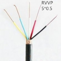 供应翼航线缆 RVVP5*0.5  铜芯屏蔽软护套线 足方足米 保质保量