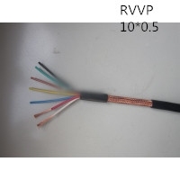供应翼航线缆 RVVP10*0.5  铜芯屏蔽软护套线 足方足米 保质保量