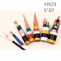 供应翼航线缆YJV23 5*10 铜芯钢带铠装优质电力电缆 足方足米 保质保量