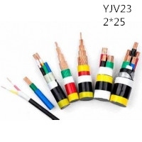 供应翼航线缆YJV23 2*25 铜芯钢带铠装优质电力电缆 足方足米 保质保量