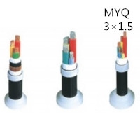 供应翼航线缆MYQ 3*1.5煤矿用移动轻型橡套软电缆足方足米