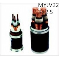 供应翼航线缆MYJV22 3*2.5煤矿用交联聚烯绝缘钢带铠装聚乙烯护套电力电缆...
