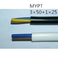 供应翼航线缆MYPT 3*50+1*25 煤矿用移动金属屏蔽监视型橡套软电缆 足...