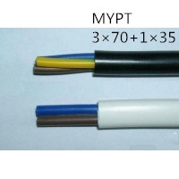 供应翼航线缆MYPT 3*70+1*35 煤矿用移动金属屏蔽监视型橡套软电缆 足...