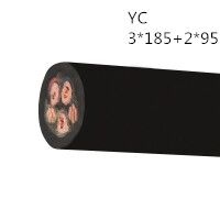 供应翼航线缆YC 3*185+2*95 国标铜芯重型通用橡套电缆 足方足米