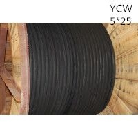 供应翼航线缆YCW 5*25 国标铜芯重型通用橡套电缆 足方足米