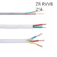 供应翼航线缆 ZR-RVVB 2*4 护套电线 足方足米 保质保量