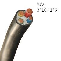 供应翼航线缆YJV 3*10+1*6 交联护套电力电缆  足方足米 保质保量