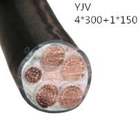 供应翼航线缆YJV 4*300+1*150 交联护套电力电缆  足方足米 保质保...
