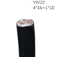 供应翼航线缆YJV22 4*16+1*10 钢带铠装优质电缆  足方足米 保质保...