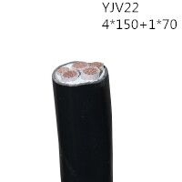 供应翼航线缆YJV22 4*150+1*70 钢带铠装优质电缆  足方足米 保质...