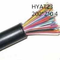 供应上海志惠HYAT23 200*2*0.4 铜芯钢带铠装聚乙烯护套通信电缆 足...