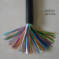 供应上海志惠HYAT53 20*2*0.6 铜芯钢带铠装聚乙烯护套通信电缆 足方...