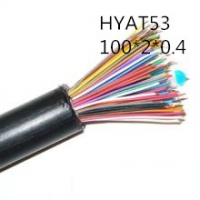 供应上海志惠HYAT53 100*2*0.4 铜芯钢带铠装聚乙烯护套通信电缆 足...